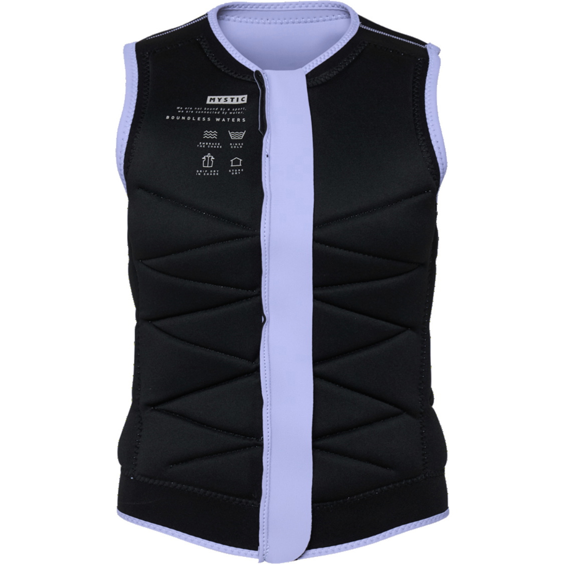 2026 Mystic Womens Juice Front Zip Wake Impact Vest 35005.240221 - Iris Blue